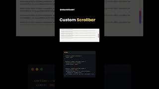 Css Custom Scrollbar [upl. by Allicsirp445]