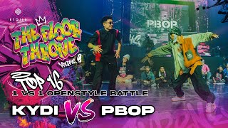 Kydi vs PBOP  TOP 16 Openstyle Battle  The Floor Throne Vol 9 [upl. by Buseck]