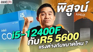 พิสูจน์ Intel Core i512400F VS AMD Ryzen 5 5600 แรงต่างกันขนาดไหน   iHAVECPU [upl. by Holbrooke]