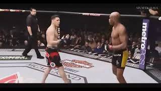 Anderson Silva vs Nick Diaz Fight Highlights [upl. by Cordeelia]