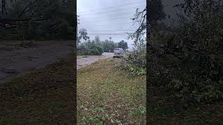 Some aftermath hurricane Helene  Hephzibah Ga hurricanehelene hurricane storm storms tornado [upl. by Oetomit]