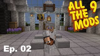 All The Mods 9 Ep 02 Productive Bees 1201 [upl. by Marnie]