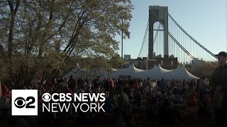 NYC Marathon 2024 first wave takes off from Staten Island [upl. by Gabbey]