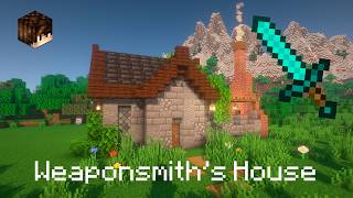 How to Build a Weaponsmiths House  Minecraft Tutorial [upl. by Inavoy310]