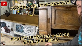 Transformacja Komoda Kwiatowa W Stylu Postarzanego Drewna  Diy Pomysły Na Dekoracje [upl. by Oinotnaocram]