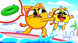 Safety Rules In The Swimming Pool  Cool Pool Games for Kids Swim Splash and Stay Safe 🏖️🎉 [upl. by Poole]