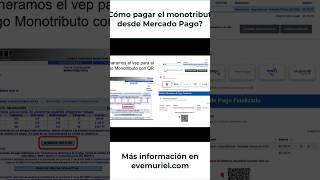 MONOTRIBUTO ¿Cómo pagar deuda con QR MERCADO PAGO afip vep [upl. by Naresh]