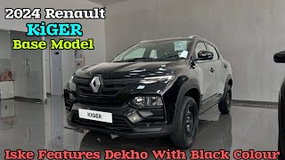 Renault KiGER RXE Black Colour ❤️ Renault KiGER Base Model 2024 [upl. by Yzeerb]