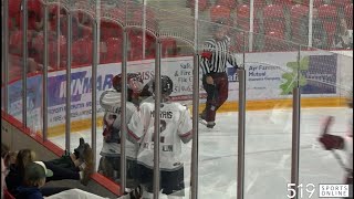 GOJHL  Stratford Warriors vs Ayr Centennials [upl. by Juliane191]