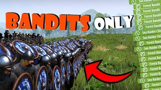 BANDIT ONLY Playthrough in BANNERLORD [upl. by Malinde]