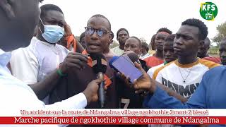 Marche pacifique de ngokhothie village commune Ndangalma [upl. by Boarer]