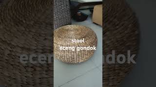 Stool eceng gondok D60cm stools [upl. by Oiralih]