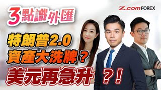 特朗普20資產大洗牌？美元再急升 ？！ 陳健豪 羅佩怡 徐茂洪 3點識外匯  Zcom Forex [upl. by Angelique]