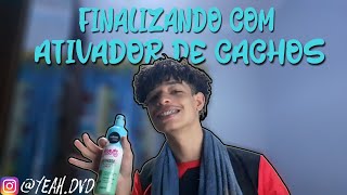 Como Finalizar Seu Cabelo Crespo Com Ativador de Cachos [upl. by Osrock996]