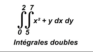 Intégrales doubles  calculs de base  exercices corrigés [upl. by Leahcimauhsoj]