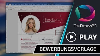 Word Tutorial Moderne Bewerbungsvorlage  kreativ und professionell [upl. by Kciredor323]