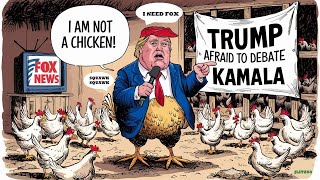 CARTOONS ELECTION DEBATE KAMALA AUG 4 TRUMP COMEDY SATIRE TRUMP KAMALA CARTOONS [upl. by Camala]