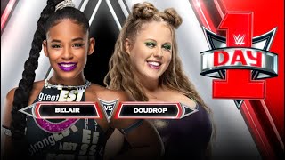 FULL MATCH  Bianca Belair vs Doudrop WWE Day 1 2022 Kickoff [upl. by Tiemroth]