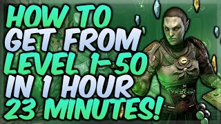 ESO How To Get From Level 1  50 in 1 hour 23 Minutes [upl. by Ailsa51]