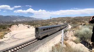 Amtrak Southwest Chief Chicago to Los Angeles 71824 At Spectacular Silverwood Cajon Pass Ca [upl. by Jillana]