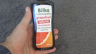 Bilka Grapefruit Natural Mouthwash 250 ml Unboxing and Test [upl. by Drogin135]