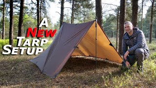 A New Tarp Tent  3x3 Tarp Setup for Wild Camping amp Bushcraft [upl. by Hogle]