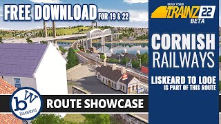 Route Showcase  Cornish Railways  Trainz 22 FREE download route and sessions [upl. by Moorish]