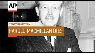 Harold Macmillan Dies  1986  Today In History  29 Dec 18 [upl. by Jacobba]