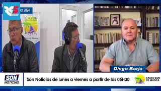 DiegoEnMedios  Entrevista a Diego Borja en Radio Son de Manta [upl. by Waterman]