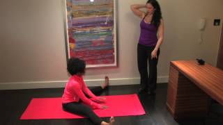 Yoga For Runners PMOYM  Seated Straddle Pose [upl. by Petigny]