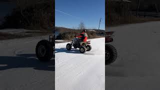 Suzuki LTZ 400 Quadsport Donuts amp 4Wheeler Fun [upl. by Yerfdog581]