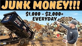 MAKE 1K  2K EVERYDAY JUNK REMOVAL DAY IN THE LIFE [upl. by Ellinehc826]