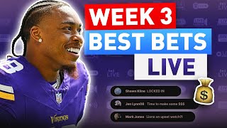 Sunday NFL Week 3 Best Bets  Expert Picks Predictions and Props [upl. by Stichter]