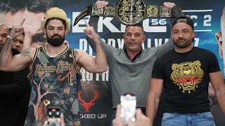 BKFC 56 PRESS CONFERENCE Mike Perry vs Eddie Alvarez [upl. by Eledoya]