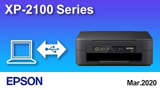 How to Connect a Printer and a Personal Computer Using USB Cable Epson XP2100 NPD6464 [upl. by Nilrah]