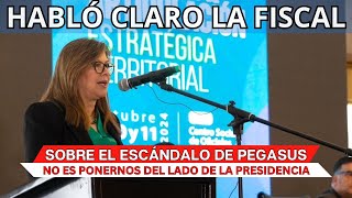 Habló CLARO LA FISCAL en el caso Pegasus [upl. by Einnil]