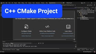 C CMake Project in Visual Studio 2022 Getting Started [upl. by Colston]