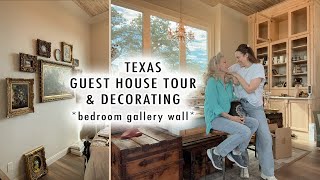 Texas Guest House TOUR amp DECORATING bedroom gallery wall [upl. by Desiree]