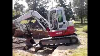 Mini Excavator Takeuchi TB180 Rookie First year [upl. by Idihc]