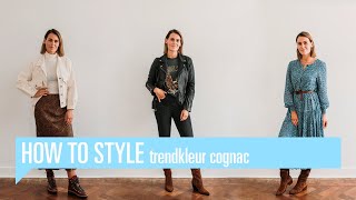 How to style  Trendkleur cognac [upl. by Gosselin]