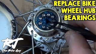 How To Replace Bike Wheel Hub Bearings [upl. by Ssac]