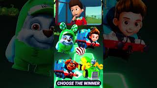 Oddbods Rocky vs Train Ryder vs Train Zuma vs Toy Rocky 3 pawpatrol tileshop shorts [upl. by Taryne946]