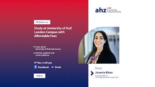 Study at University of Hull London Campus with Affordable Fees [upl. by Nnaycnan]