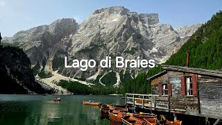 Lago di Braies Italy Dolomites viral traveling travelguide djimini2 drone youtube relaxing [upl. by Engle459]