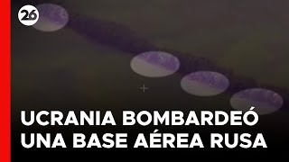 Ucrania bombardeĂł una base aĂŠrea militar rusa [upl. by Edieh419]