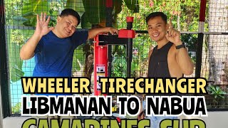 SALAMAT SA TIWALA WHEELER TIRE CHANGER FROM LIBMANAN TO NABUA CAM SUR [upl. by Ameen]