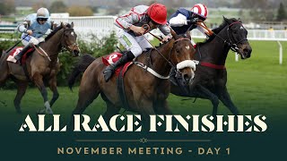 All race finishes from day 1 of the November Meeting at Cheltenham Racecourse [upl. by Netsreik153]