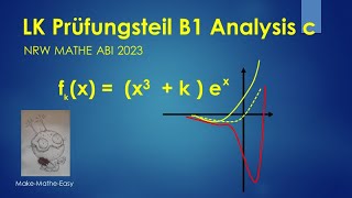 LK Prüfungsteil B1 Analysis Mathe Abi Klausur NRW 2023 Aufgabe c [upl. by Cris]