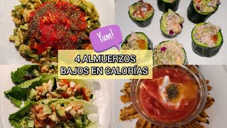 4 almuerzos bajos en calorias para la semanalunch ideas [upl. by Bible]