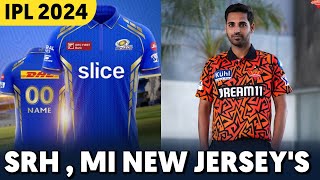 IPL 2024  SRH amp MI new Jersey revealed  SRH  MI new Jersey [upl. by Cranford]